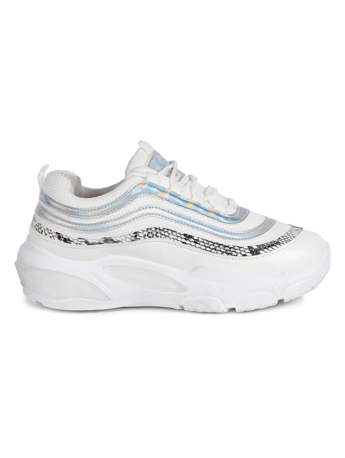white lace-up casual shoes - 16693722 - Zoom Image - 2