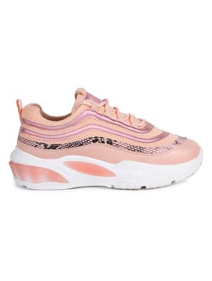 pink lace-up casual shoes - 16693724 - Standard Image - 2