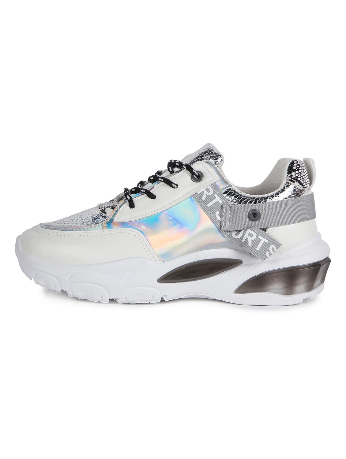 white lace-up casual shoes - 16693728 - Zoom Image - 2