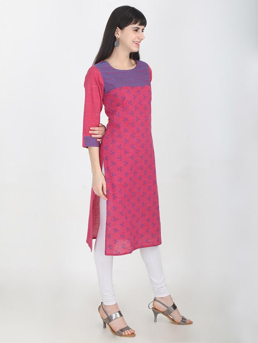 geometrical straight kurta - 16693887 - Zoom Image - 2