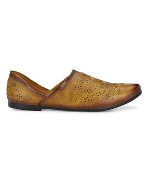 tan leatherette slip on jutis - 16694103 - Standard Image - 2