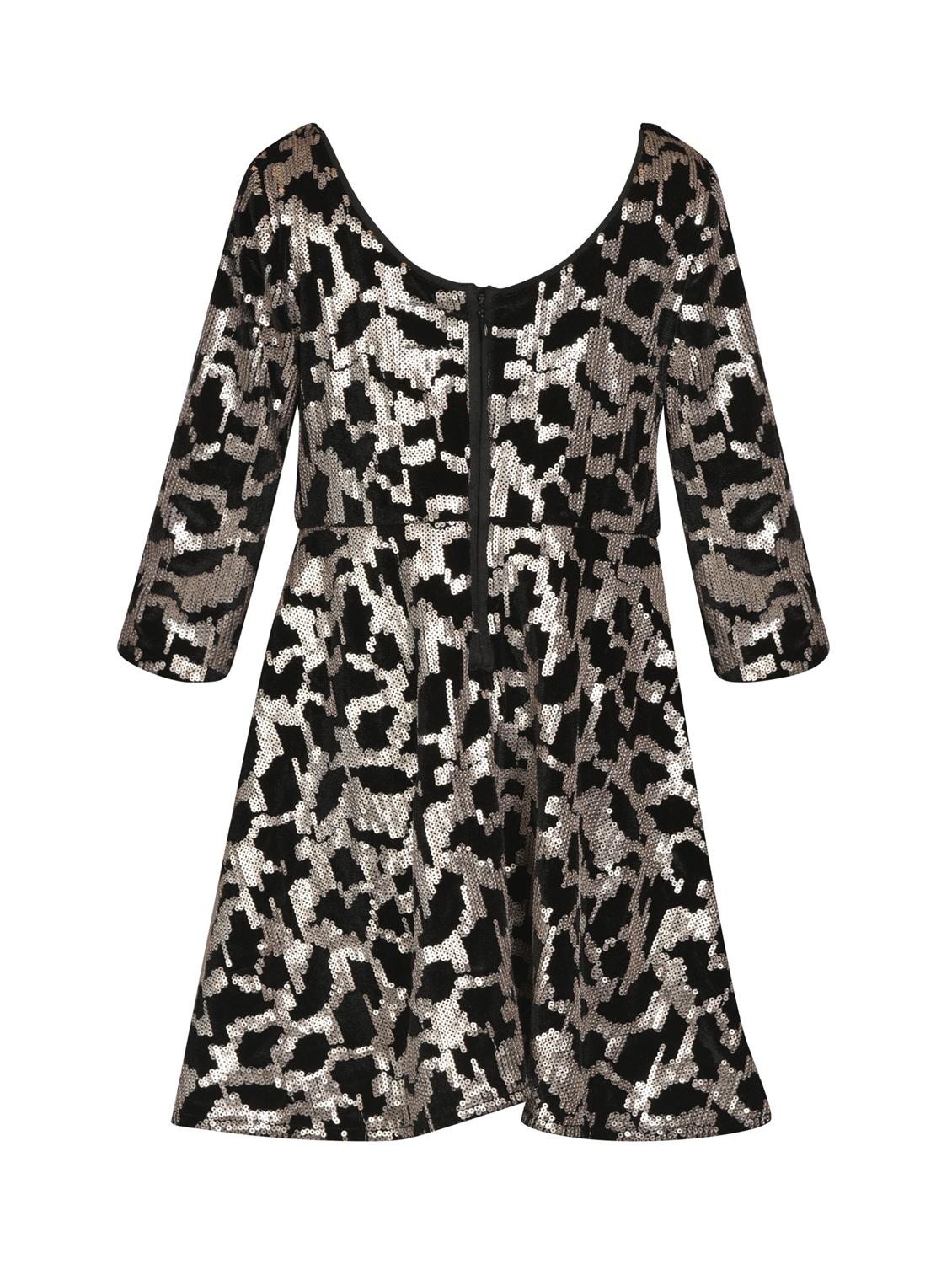 boat neck sequined frock - 16694436 - Zoom Image - 2