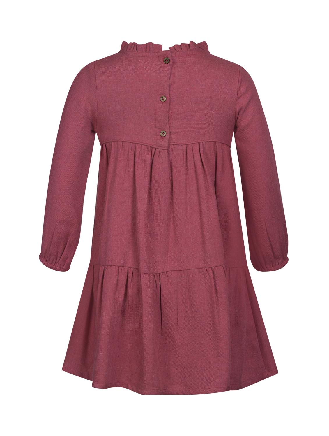 frill detail gathered frock - 16694447 - Zoom Image - 2