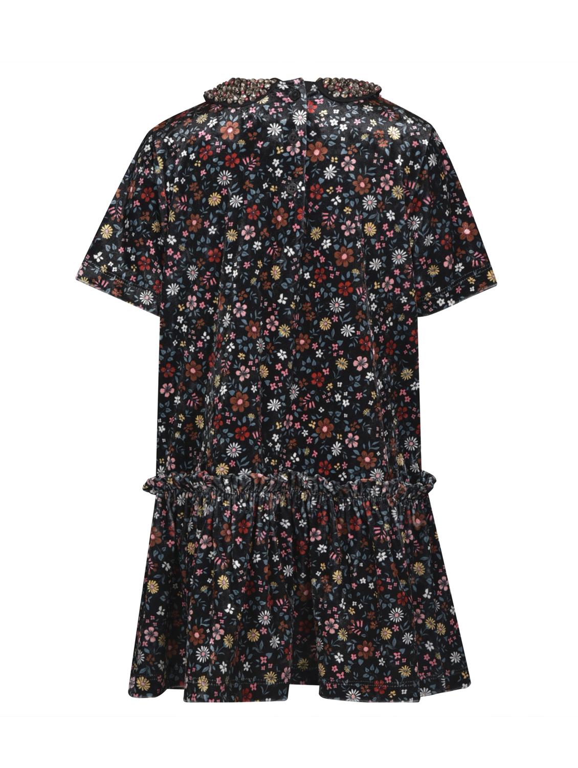 embellished neck floral frock - 16694449 - Zoom Image - 2