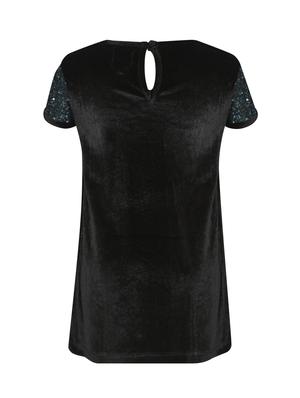 boat neck sequined frock - 16694450 - Standard Image - 2