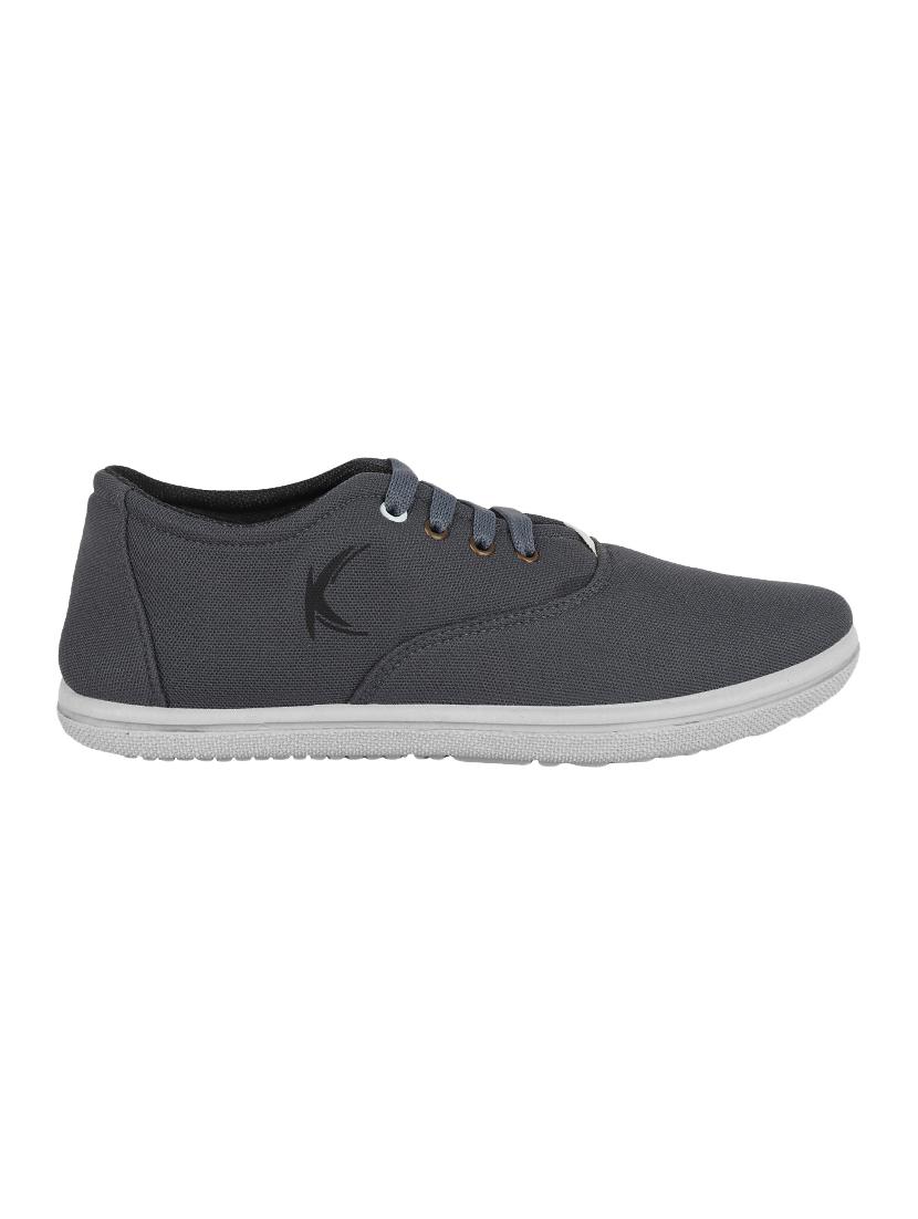 grey canvas lace up sneakers - 16694891 - Zoom Image - 2