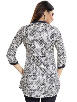 printed a-line kurti - 16694907 - Standard Image - 2