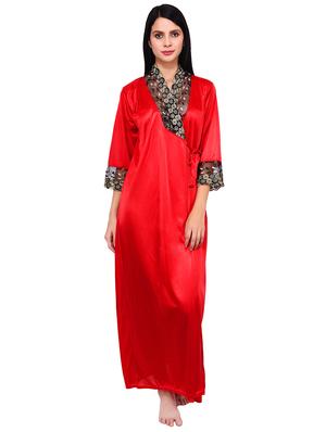contrast floral lace nightwear set - 16695043 - Standard Image - 2