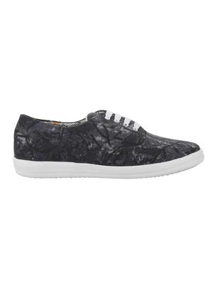 black canvas lace up sneakers - 16695226 - Standard Image - 2