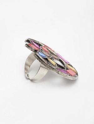 multi colored brass finger ring - 16695568 - Standard Image - 2