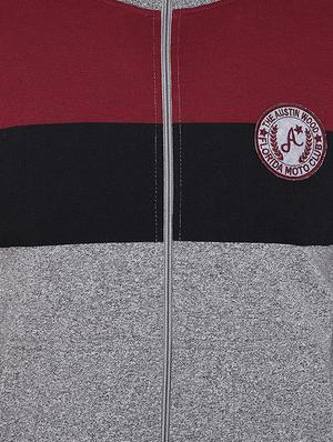 grey color block sweatshirt - 16695657 - Standard Image - 5