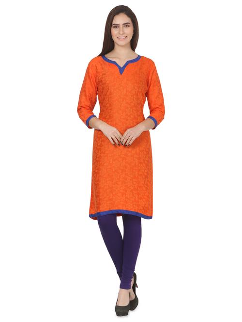 solid straight kurta - 16695737 - Standard Image - 1