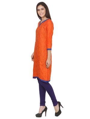 solid straight kurta - 16695737 - Standard Image - 2
