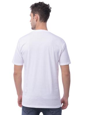 white typographic chest print t-shirt - 16695837 - Standard Image - 2
