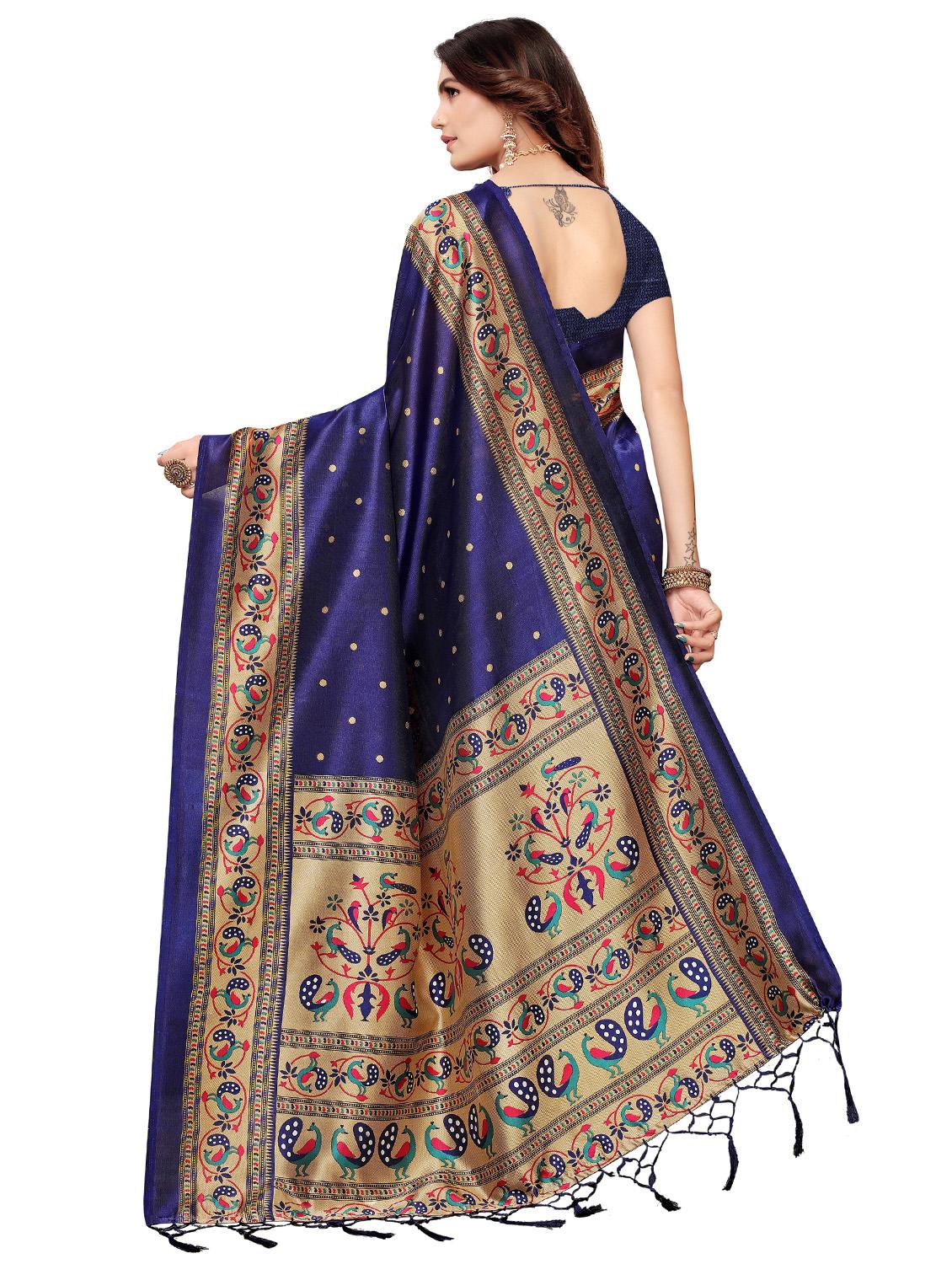 conversational printed bordered saree with blouse - 16695848 - Zoom Image - 2