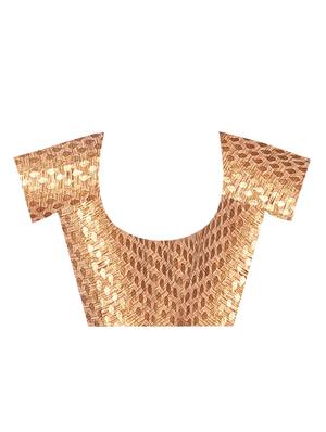 printed woven saree with blouse - 16696188 - Standard Image - 2