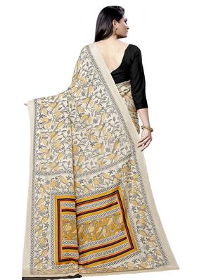 conversational printed saree with blouse - 16696206 - Standard Image - 2