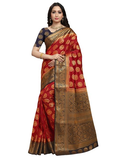 conversational kanjivaram saree with blouse - 16696669 - Standard Image - 1