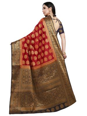 conversational kanjivaram saree with blouse - 16696669 - Standard Image - 2