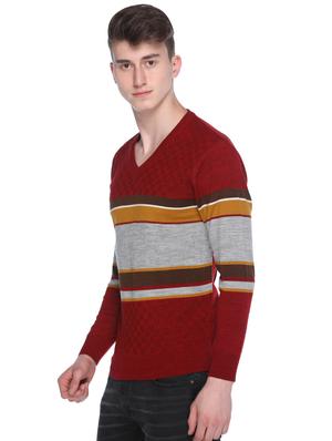 red color block pullover - 16696683 - Standard Image - 2
