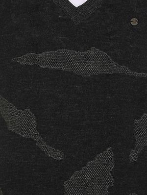black acrylic printed pullover - 16696698 - Standard Image - 5