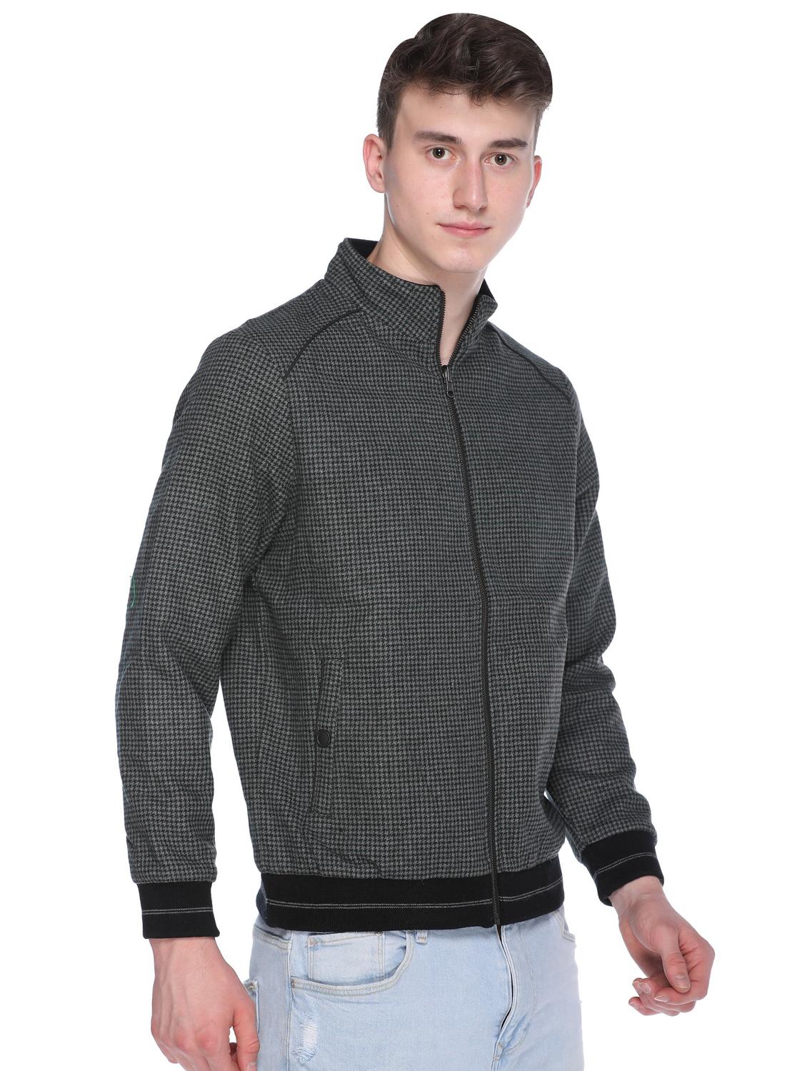 grey self design reversible casual jacket - 16696715 - Zoom Image - 2