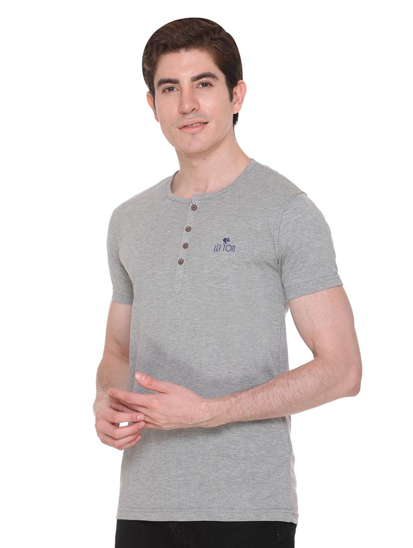 grey solid t-shirt - 16698097 - Zoom Image - 2