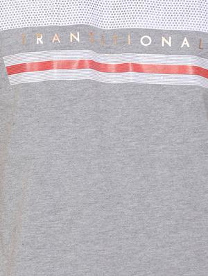 grey chest print t-shirt - 16698104 - Standard Image - 5