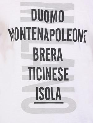 white typographic chest print t-shirt - 16698113 - Standard Image - 5