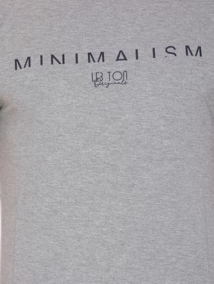 grey typographic chest print t-shirt - 16698128 - Standard Image - 5
