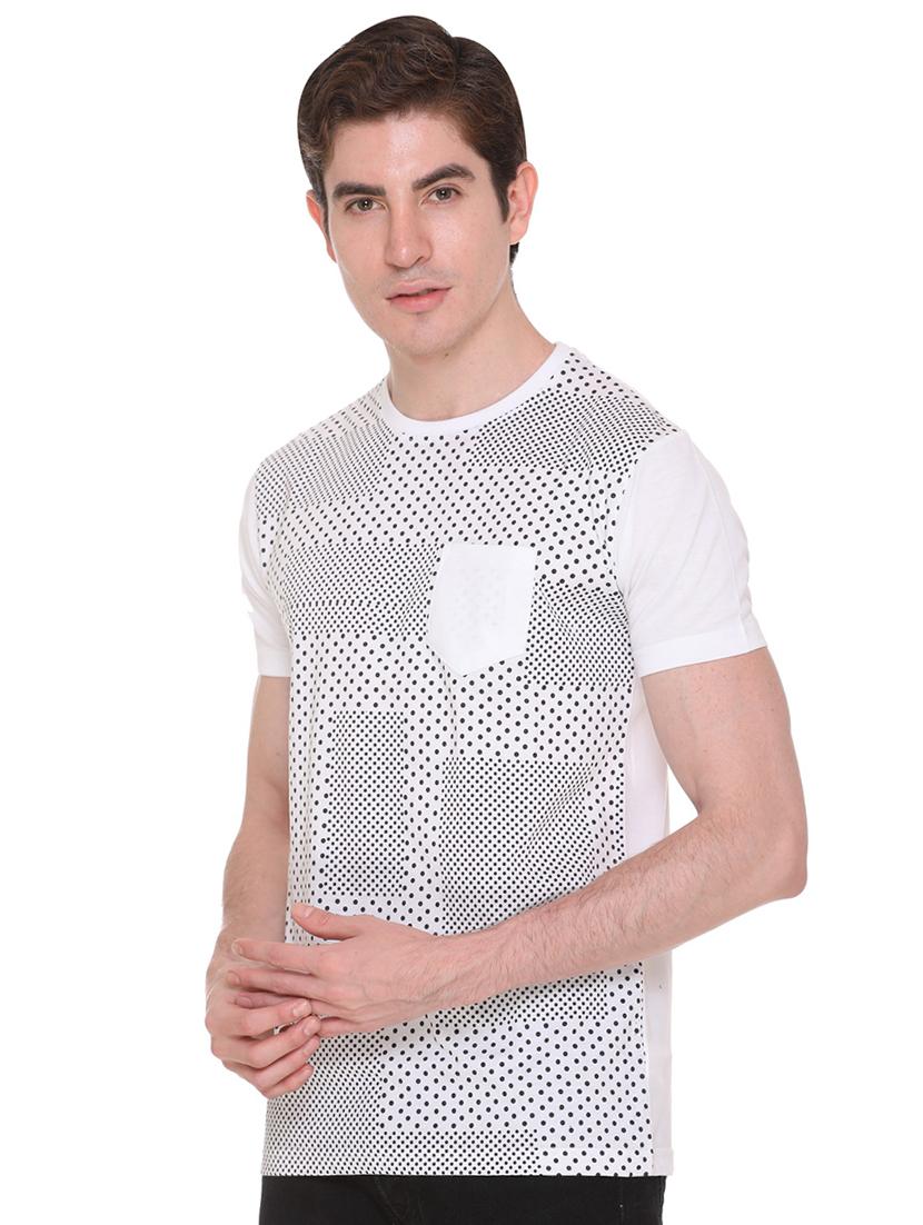 white front print pocket t-shirt - 16698138 - Zoom Image - 2