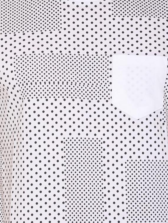 white front print pocket t-shirt - 16698138 - Zoom Image - 5