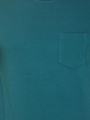 green solid pocket t-shirt - 16698144 - Standard Image - 5