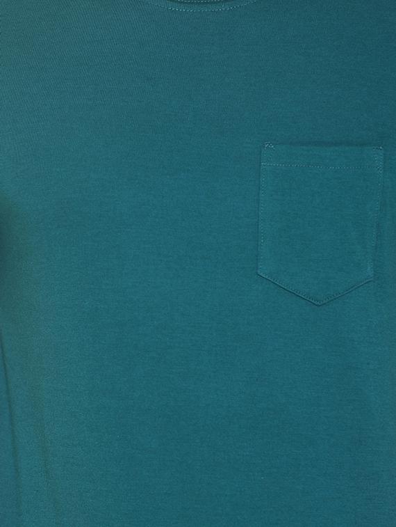 green solid pocket t-shirt - 16698144 - Zoom Image - 5