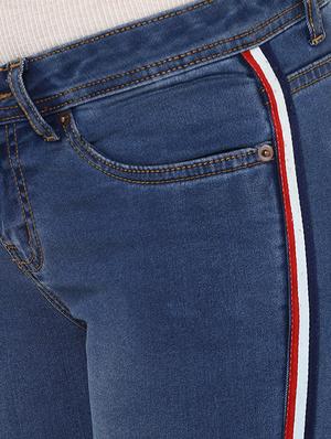 side taped stone washed jeans - 16698238 - Standard Image - 5