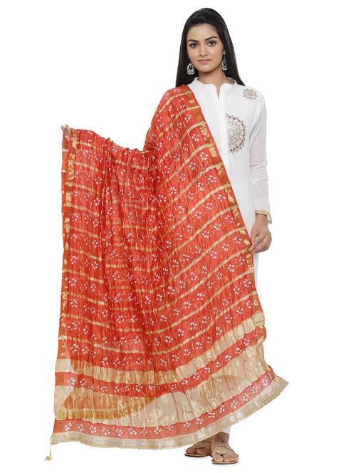 gota patti bandhani dupatta - 16698269 - Standard Image - 1