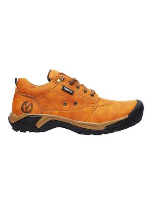 tan leatherette low ankle boots - 16698309 - Standard Image - 2