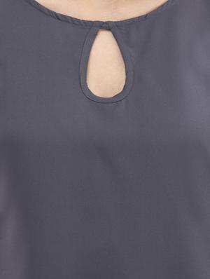 key hole neck cold shoulder top - 16698472 - Standard Image - 5