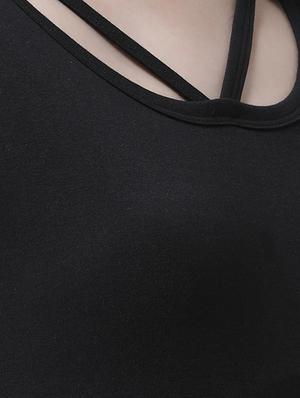 asymmetric neck long sleeved tee - 16698552 - Standard Image - 5