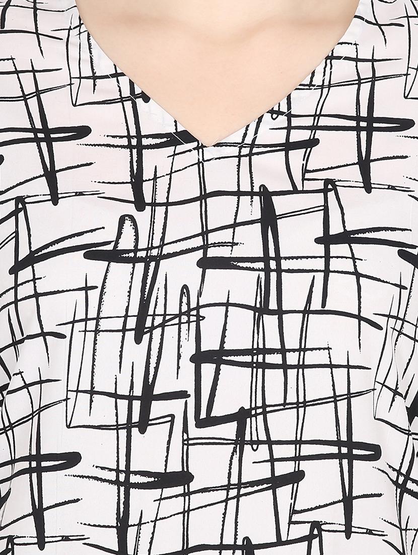 abstract a-line ethnic dress - 16698607 - Zoom Image - 5