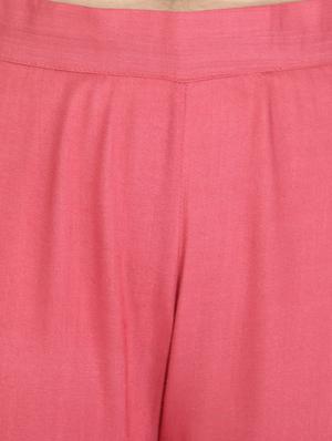 peach rayon kurta sharara set - 16699086 - Standard Image - 5