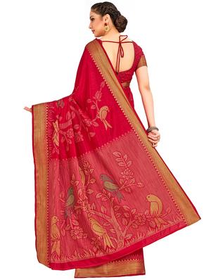 conversational kanjivaram saree with blouse - 16699154 - Standard Image - 2