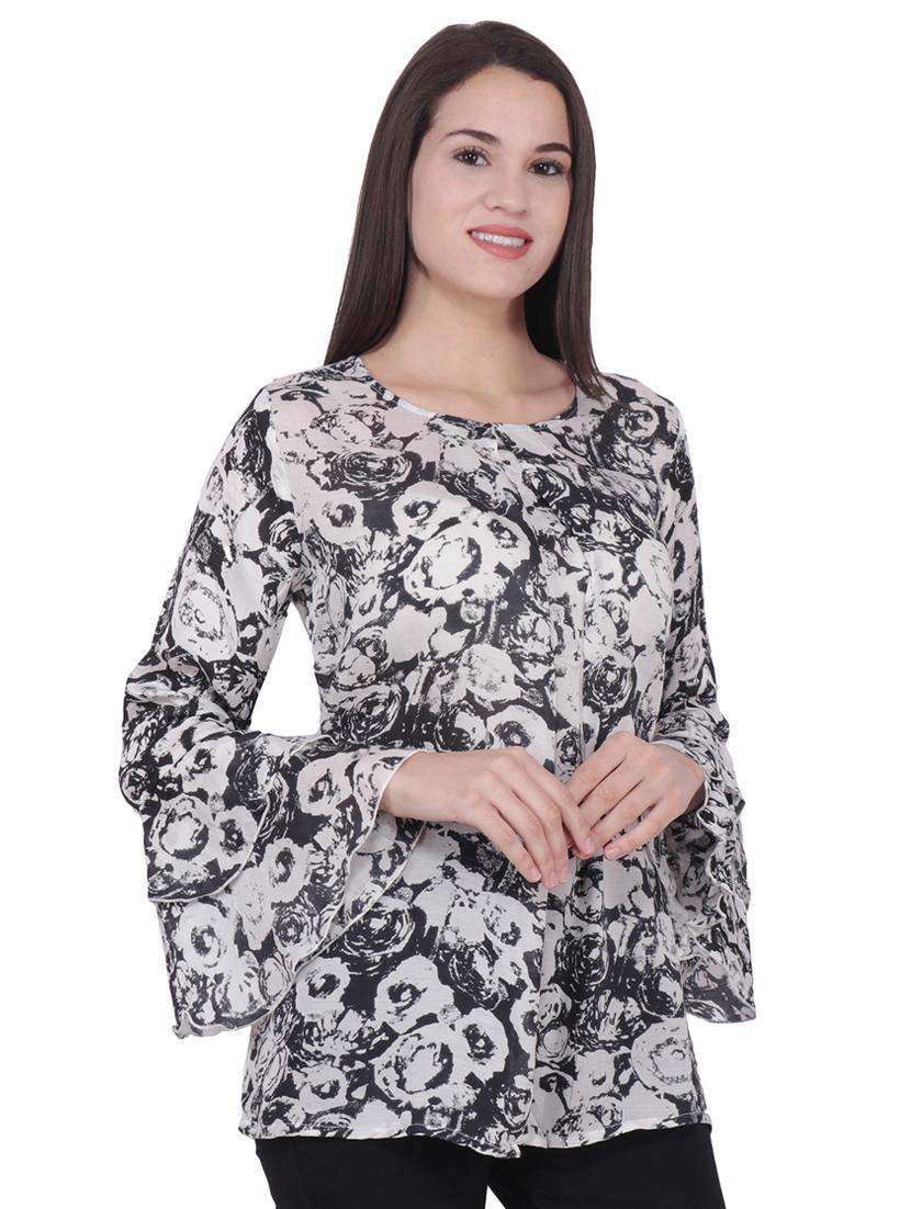 floral printed a-line kurti - 16699281 - Zoom Image - 2
