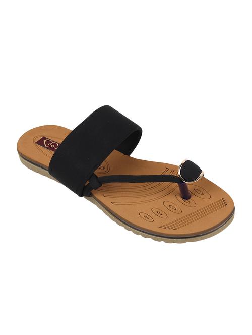 black one toe sandals - 16699378 - Standard Image - 1