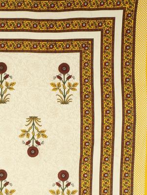 cotton printed king king size bed sheet with 2 pillow covers - 16699410 - Standard Image - 2
