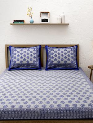 jaipuri printed king size bedsheet - 16699441 - Standard Image - 2