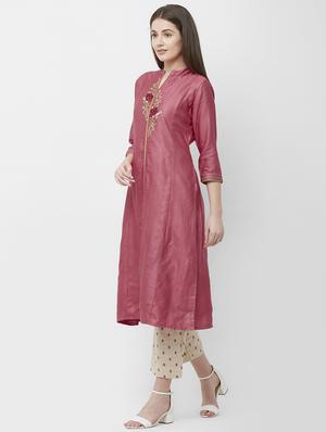 embroidered kurta pant set - 16699704 - Standard Image - 2