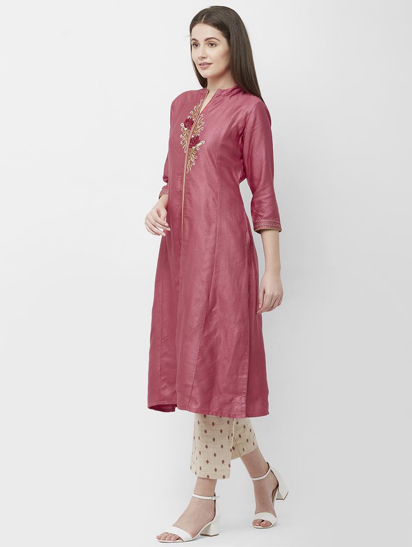 embroidered kurta pant set - 16699704 - Zoom Image - 2
