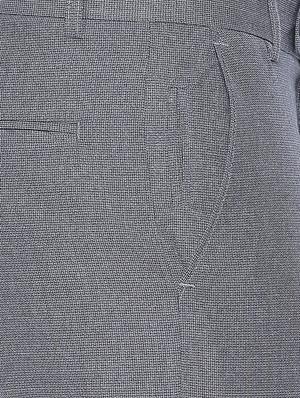 grey textured flat front formal trouser - 16699729 - Standard Image - 5
