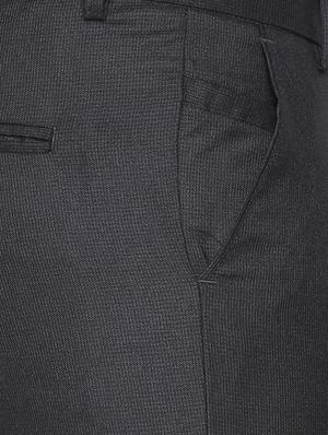 black textured flat front formal trouser - 16699743 - Standard Image - 5